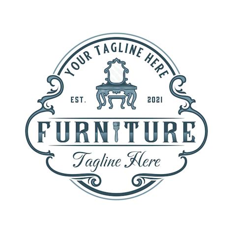 Premium Vector | Furniture vintage logo design. vintage table emblem concept. for carpentry ...