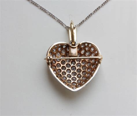 diamond heart pendant - Inez Stodel