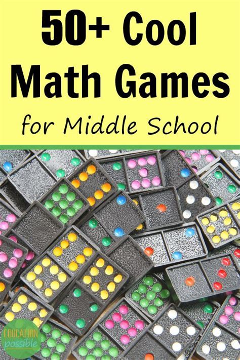 50+ Fun and Interesting Middle School Math Games | Math games middle ...