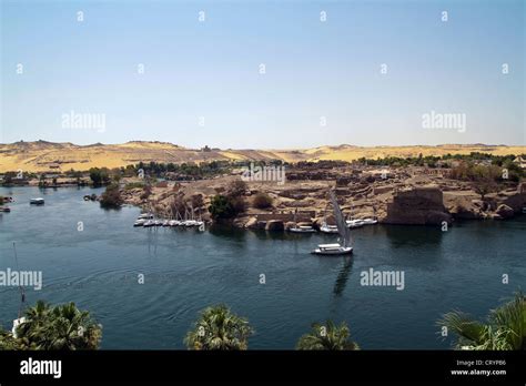 Elephantine Island in Aswan Egypt Stock Photo - Alamy