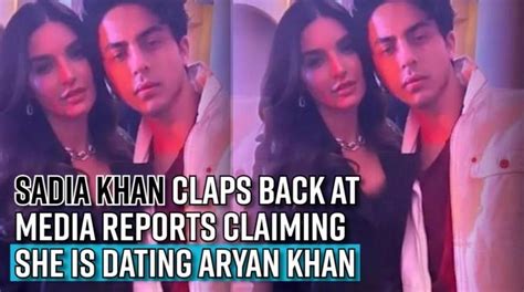 Is Pakistani actor Sadia Khan dating Shah Rukh Khan's son Aryan Khan?; actress responds ...