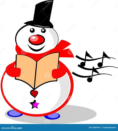 Singing Snowman Stock Image - Image: 21687691