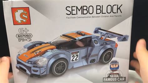 Lego Sembo Block 607050 Famous Car - Unoffical Lego Speed Build Review ...