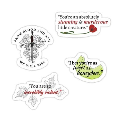 From blood and ash quotes sticker by jaekindacray – Artofit