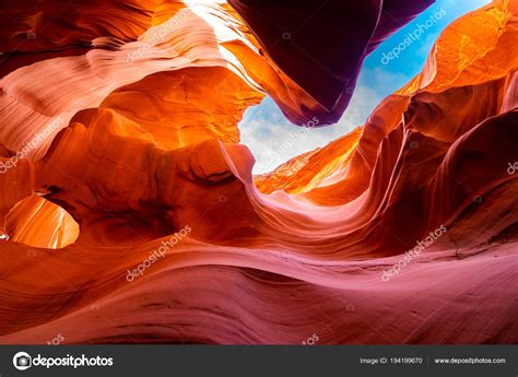 Lower Antelope Canyon Navajo Reservation Page Arizona Usa Stock Photo ...