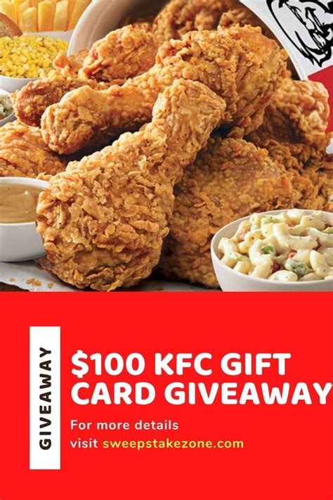 Get a $100 KFC gift card free!!!! It's trusted , easy to get & working 100%. To get this offer ...