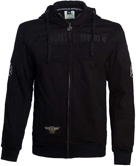 Amazon.com: West Coast Choppers Men Zip Hoodie CFL Black Label: Clothing