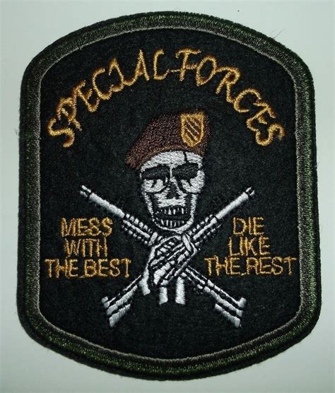 Details about US Army Special Forces Patch~3.5" x 2 3/4"~Mess with the ...