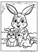 Original And Sweet Rabbit Coloring Pages sketch template