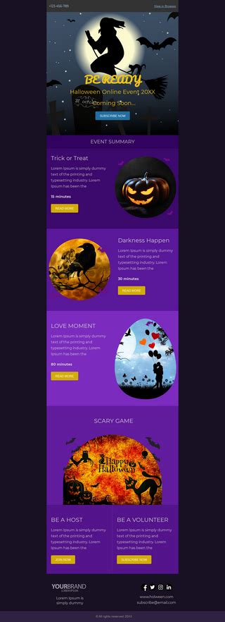 Free Email Templates for Halloween | Unlayer