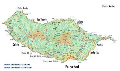 A Madeira island map - Madeira Wine and Dine