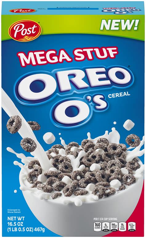 Post Oreo O's Cereal, Mega Stuff, 16.5 Oz - Walmart.com - Walmart.com