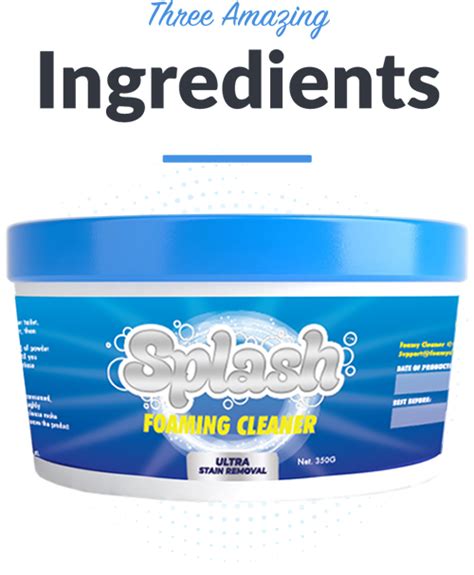 Ingredients – Splash Foaming Cleaner