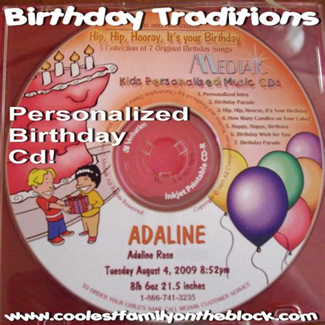 Birthday Traditions: Personalized Birthday CD | Coolest Family on the Block