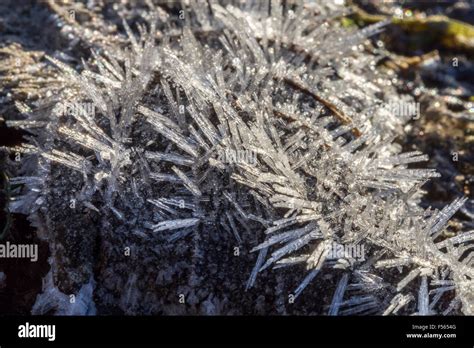 Ice Crystals Macro Stock Photo - Alamy