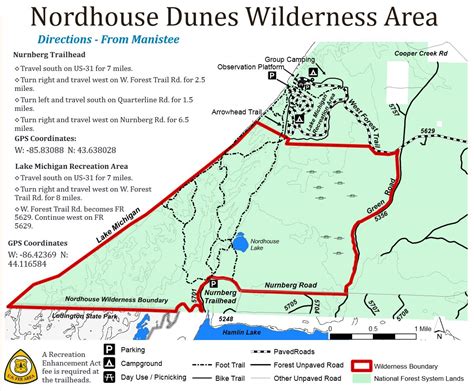 nordhouse dunes wilderness map & trailhead locations - Seeking Lost: Thru-Hiking & Backpacking ...