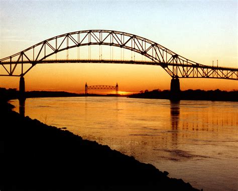 Bourne Bridge landscape in Cape Cod, Massachusetts image - Free stock ...