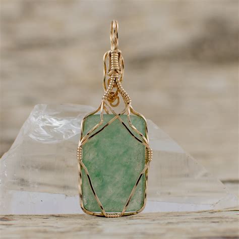 Green Aventurine Gemmy Pendant - Rita's Rainbow Jewelry - Handmade ...