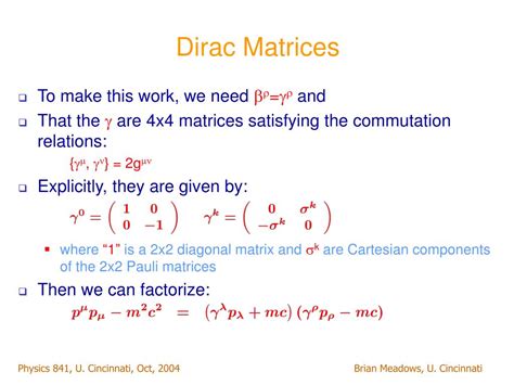 PPT - The Dirac Equation PowerPoint Presentation, free download - ID:907412