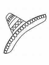 Sombrero Coloring Pages Sketch Page sketch template