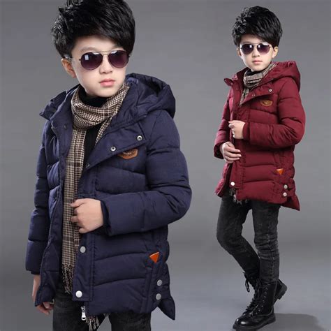 Baby Boy Winter Jackets 2018 Kids Hooded Cotton Outerwear Parka Coat Clothes for Teen Boys 5 6 7 ...