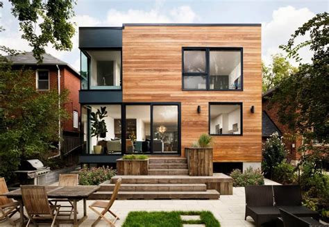 Contemporary Two-Storey Residence in Toronto | Wooden house design ...