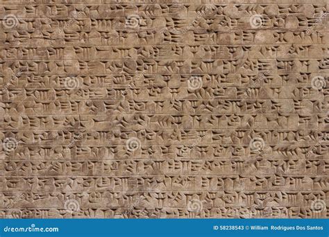 Cuneiform Sumerian Writing stock image. Image of civilization - 58238543