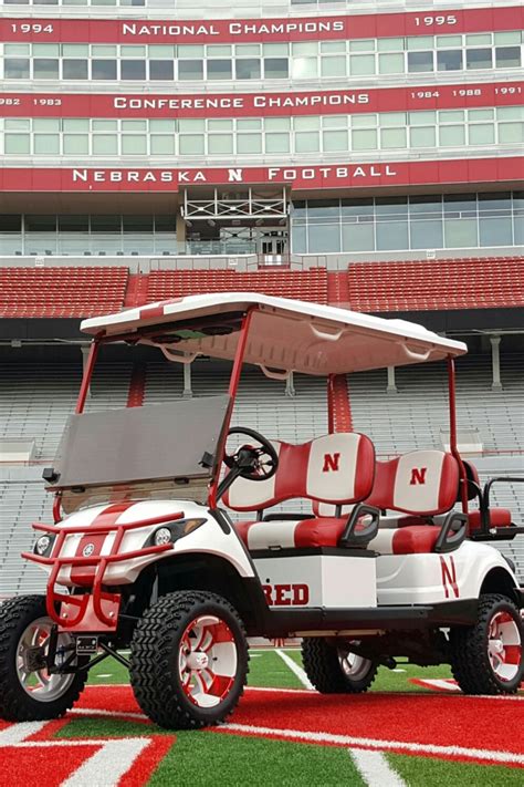 The Cornhusker Golf Cart | Golf carts, Golf, Football program