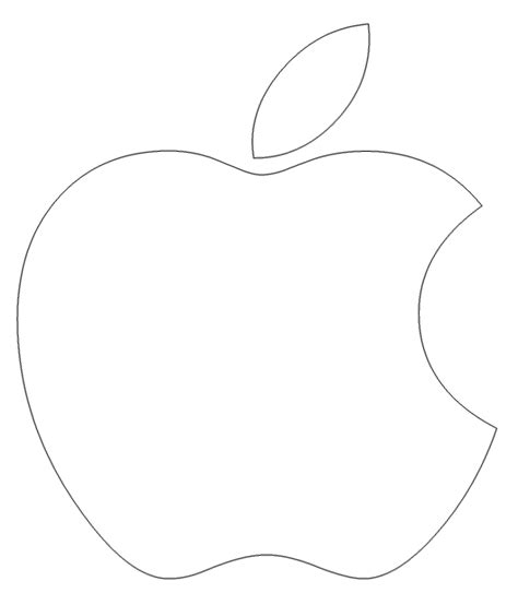 White Apple Logo No Background