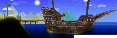 Terraria Pirate Ship by XploSlime7 on DeviantArt