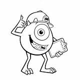 Monsters Inc Mike Coloring Pages sketch template