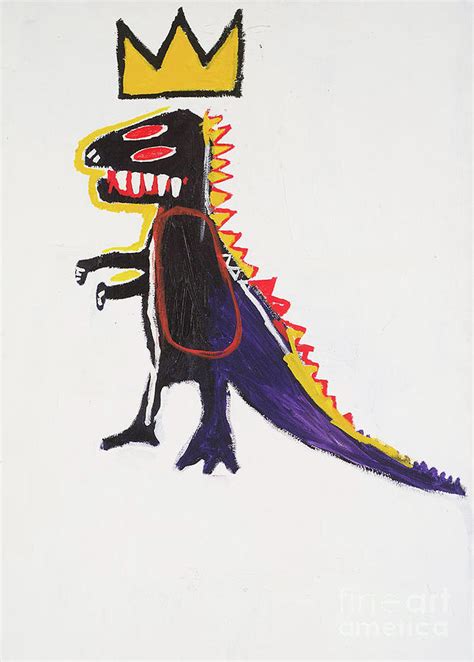 Basquiat Dinosaur Digital Art by Edward Kaill | Fine Art America