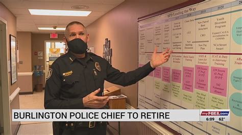 Burlington police chief retiring after nearly 8 years with department ...