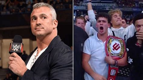 Shane McMahon reacts to his son Declan appearing at WWE Fastlane