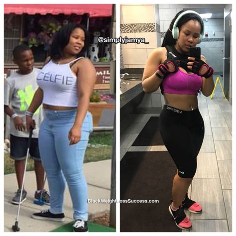 Jamya lost 20 pounds | Black Weight Loss Success