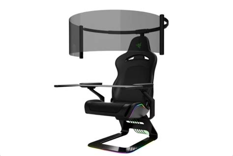 Razer showcases its latest concept gaming chair with a roll-out display ...