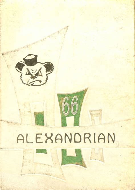 1966 yearbook from Alexandria High School from Alexandria, Alabama