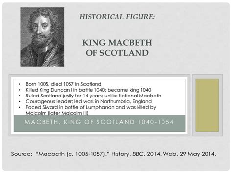 PPT - Historical Figure: KING Macbeth of scotland PowerPoint Presentation - ID:3176724