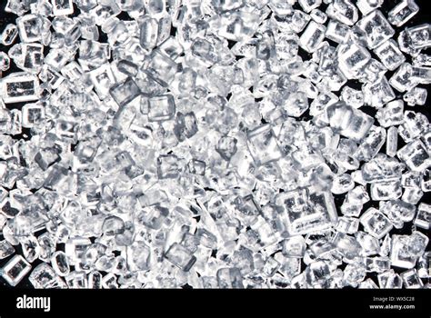 Sugar crystals under the microscope Stock Photo - Alamy