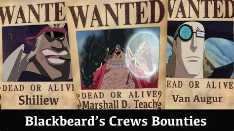 One Piece Blackbeard Bounty