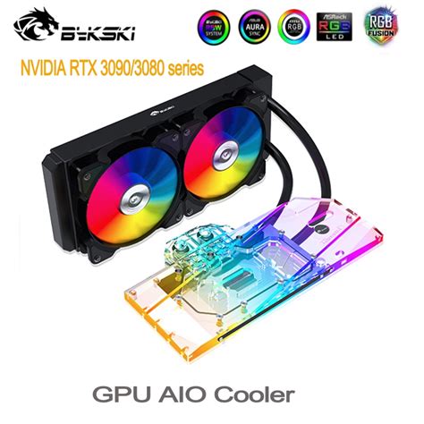 Bykski GPU AIO Water Cooler For NVIDIA RTX3080 3080Ti 3090 AIC Founder Edition Video Card,All in ...