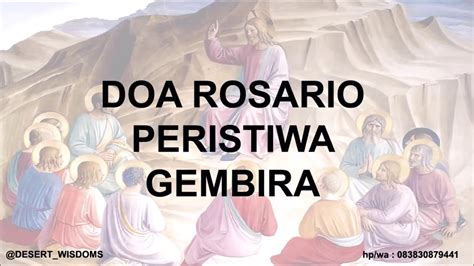 Doa Rosario Peristiwa Gembira (Senin, Sabtu, Advent & Natal) - YouTube