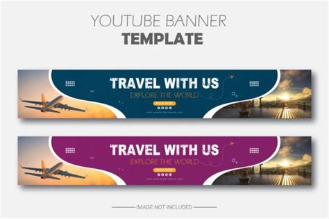 Travel Youtube Banner Template Design Graphic by ImMridulKD · Creative ...