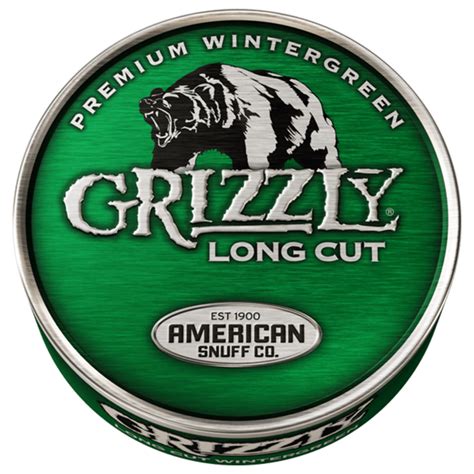 Grizzly Wintergreen Long Cut Chewing Tobacco -- delivered in minutes