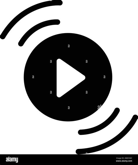 Video streaming symbol vector illustration, play button shape Stock ...