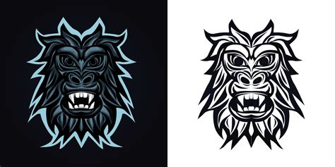 gorilla mascot logo vector illustration 2867414 Vector Art at Vecteezy