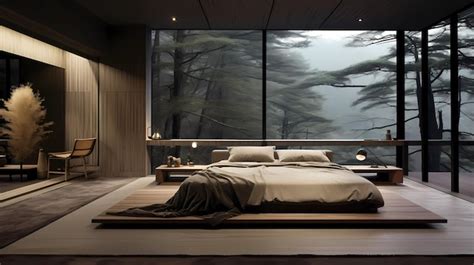 Premium Photo | Japanese Minimalist Bedroom Design