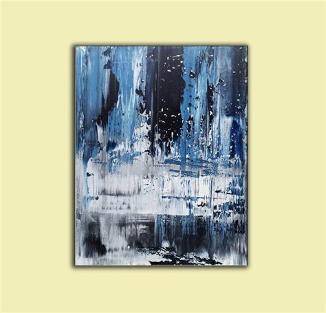 Extra Large Abstract Art Blue Abstract Painting Modern - Etsy