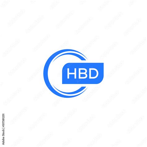 HBD letter design for logo and icon.HBD typography for technology ...