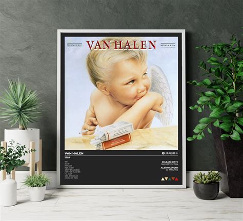 Van Halen Poster 1984 Album 1984 Tracklist Van Halen - Etsy